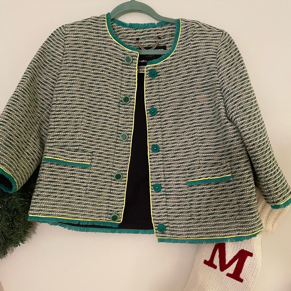 J. Crew tweed blazer